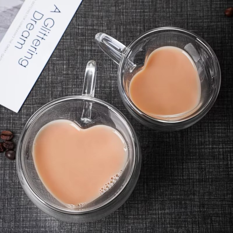 Double Wall Heart Shaped Mug (250ML)