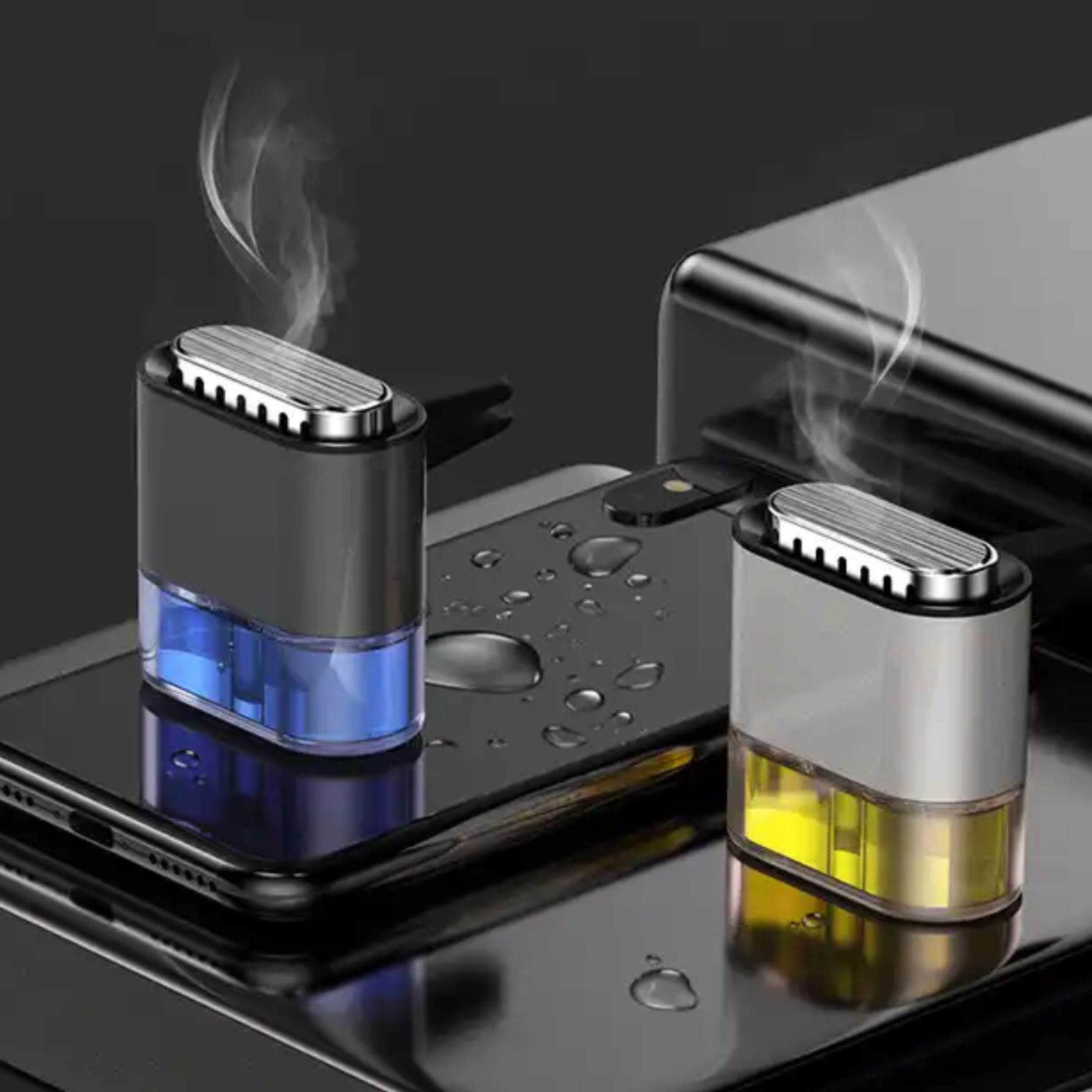 Car Aroma Diffuser & 1 Essential Oil (10ml) Combo1